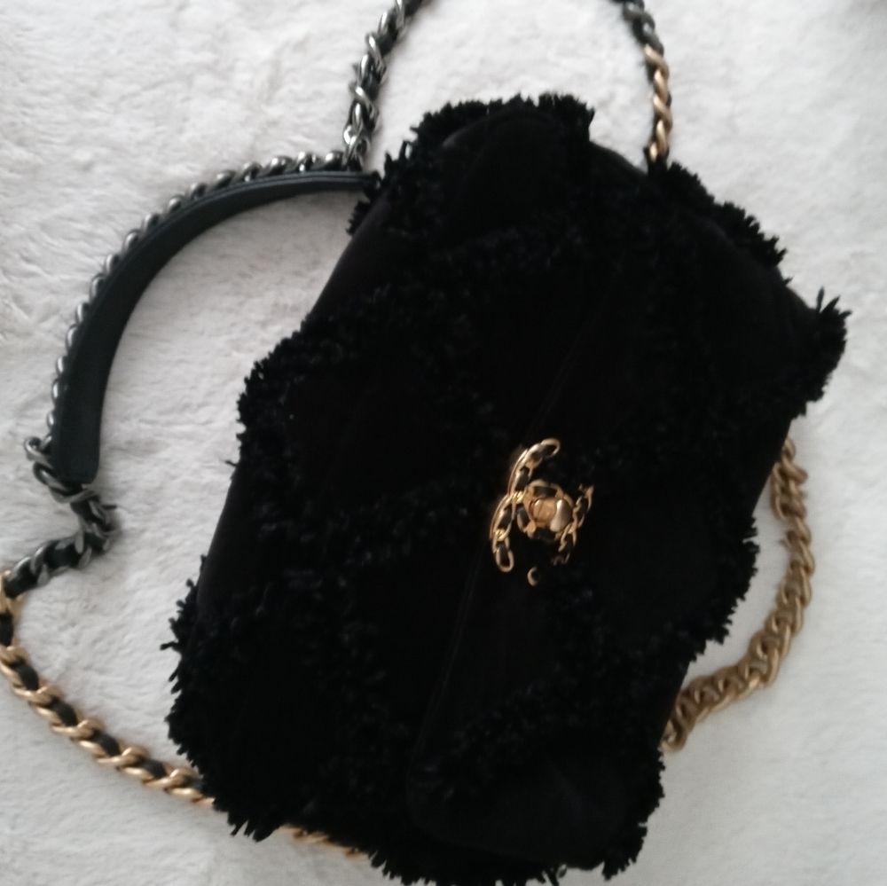 Chanel Velour Handbag Rare